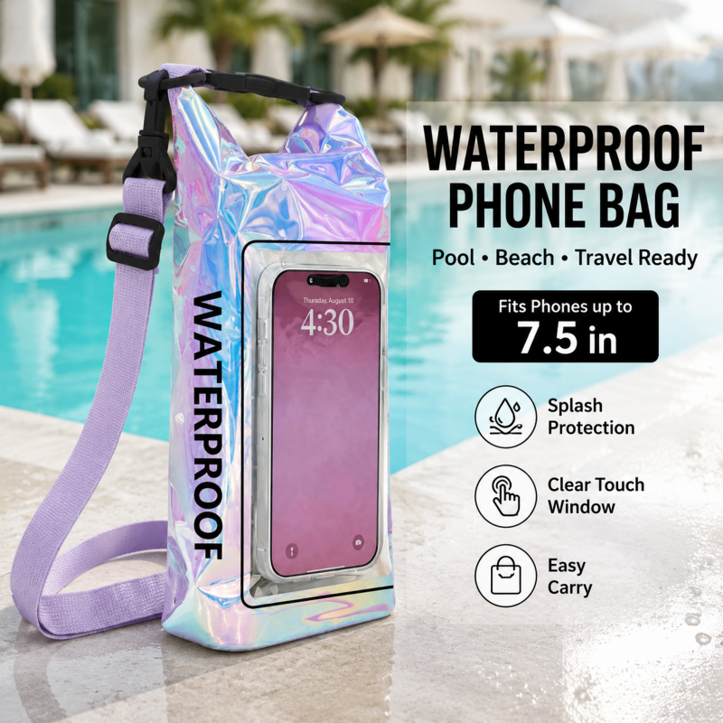 Hydration Pack Outdoor - Iridescent Waterproof Bucket Crossbody Dry Bag