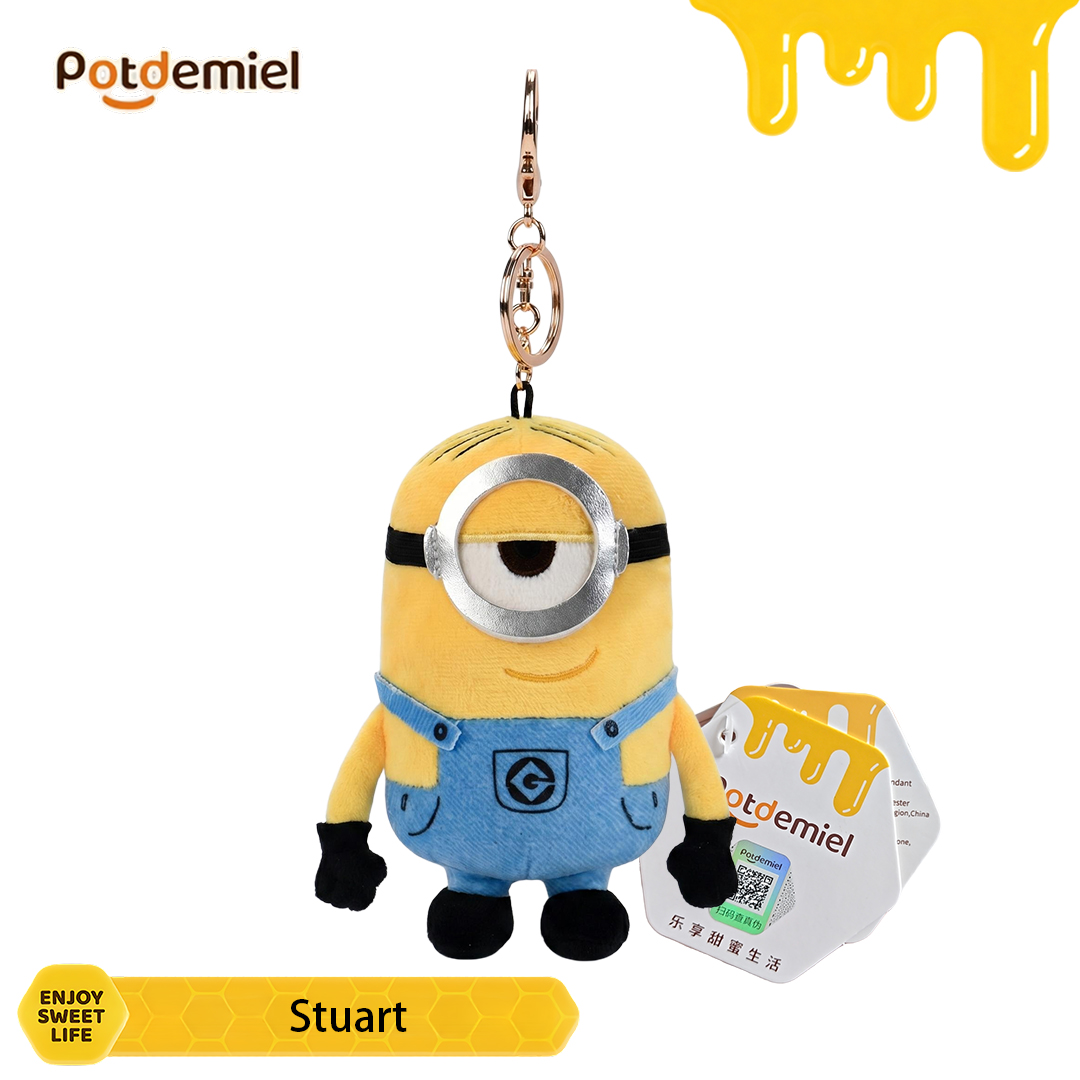 School Backpack Teen - Potdemiel Minions Stuart Plush Handbag Pendant