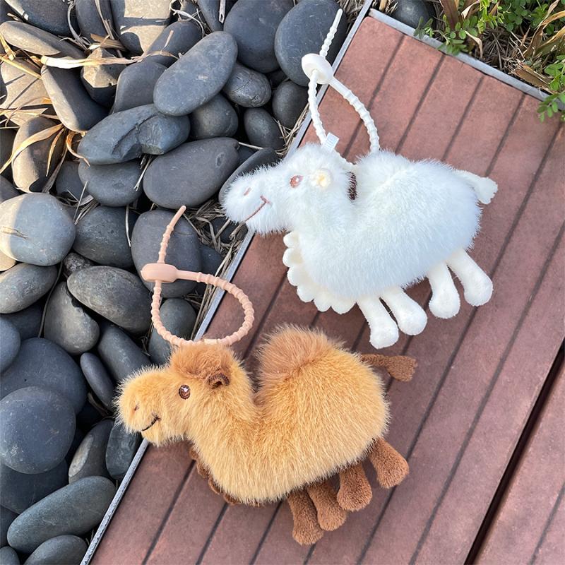1PCS Mini Camel Plush Keychain - Mini Backpack Purse avis et prix