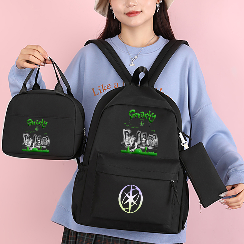 Casual Katseye Print Three Pie - School Backpack Teen avis et prix