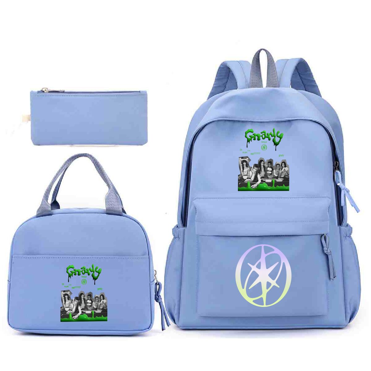 Casual Katseye Print Three Pie - School Backpack Teen avis et prix