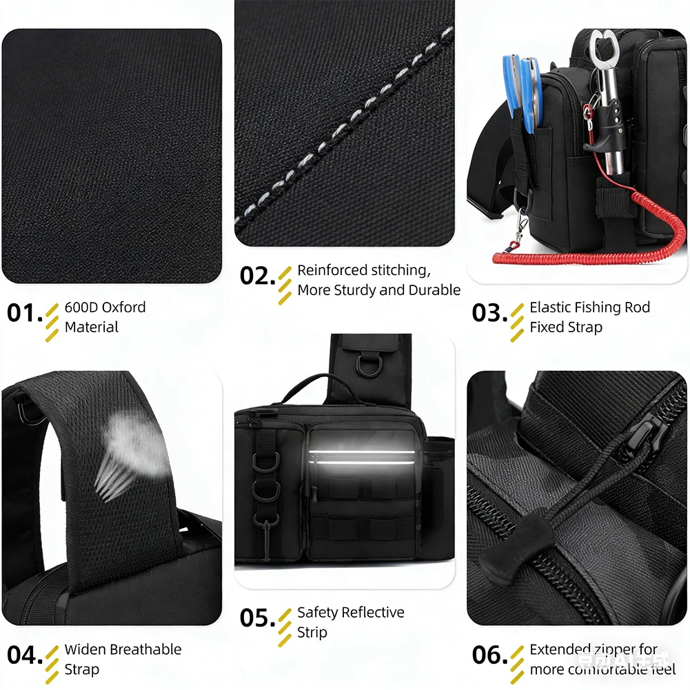 Fishing Backpack with Rod Hold - Hiking Backpack Waterproof avis et prix