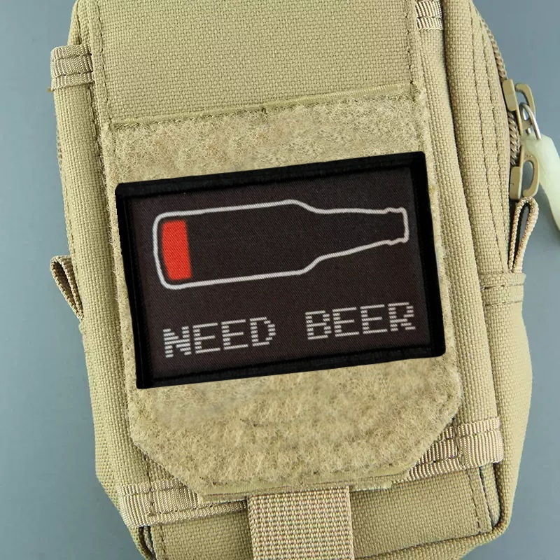 NEED BEER Printed Patch on Clo - Urban Backpack Tactical avis et prix