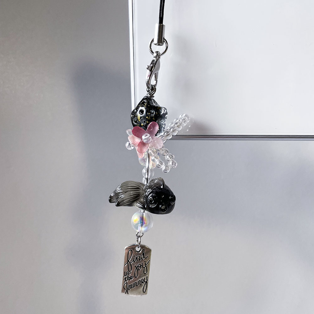 Black Goldfish Phone Charm Cha - Fashion Backpack Women avis et prix