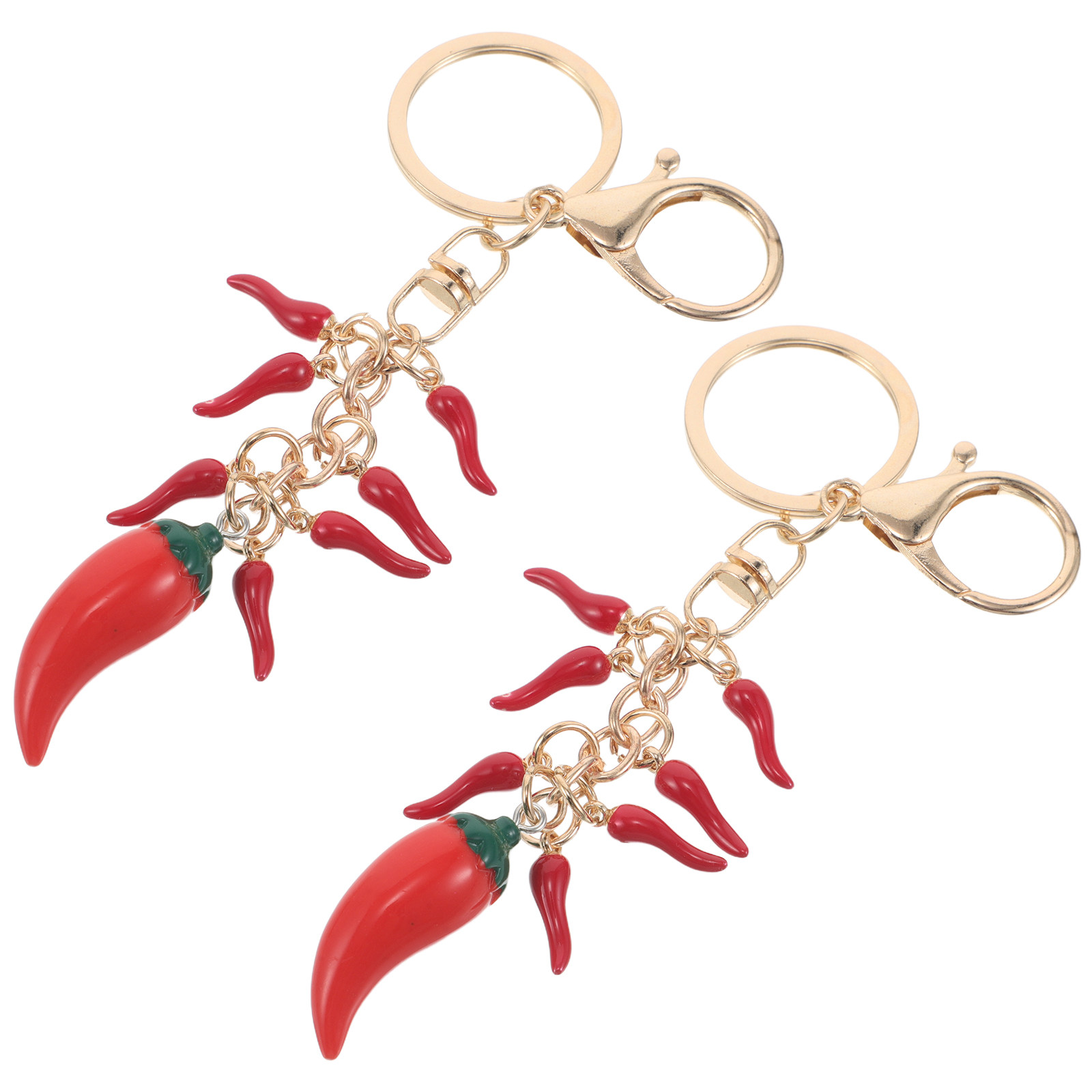 2Pcs Kawaii Chili Pepper Keych - Mini Backpack Purse avis et prix