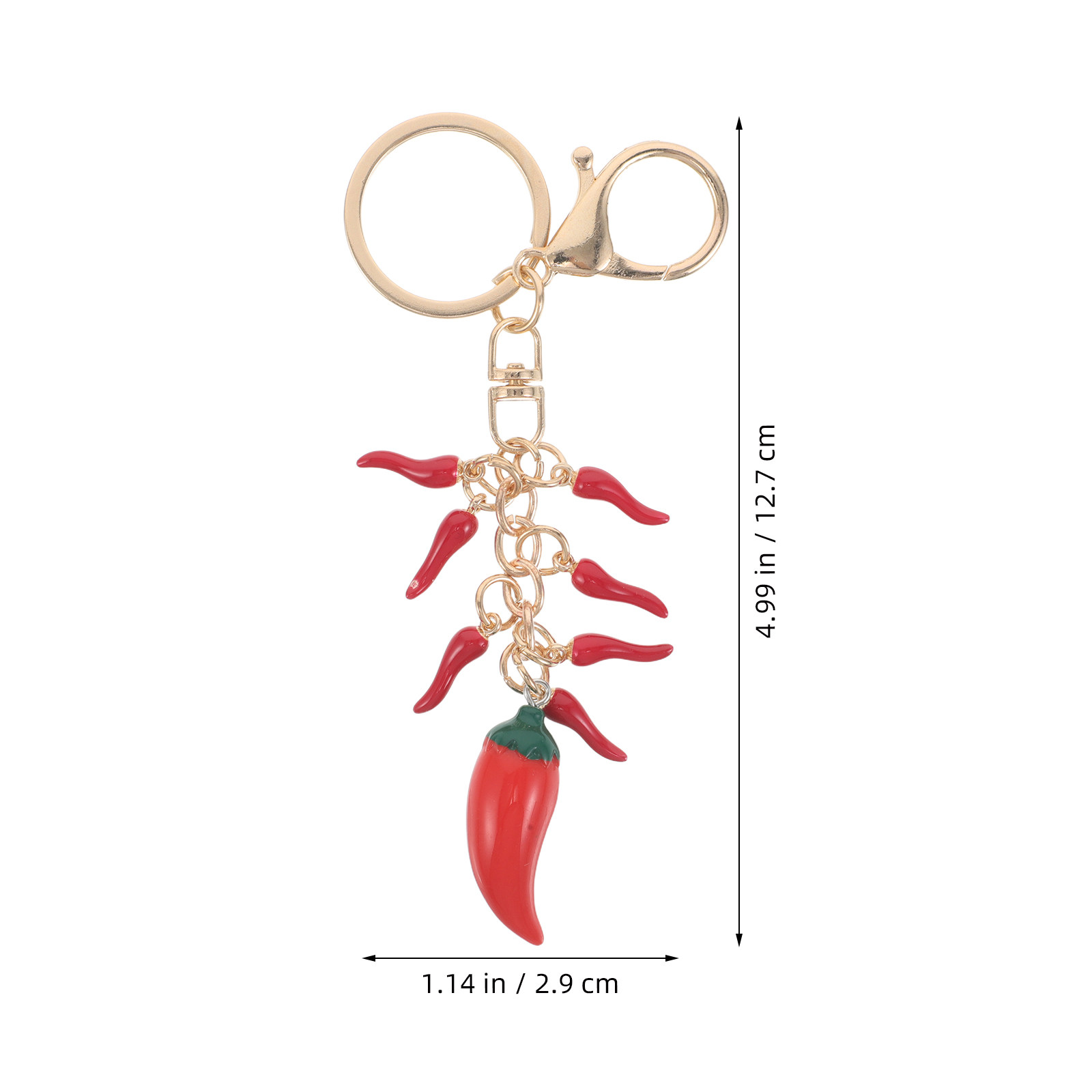 2Pcs Kawaii Chili Pepper Keych - Mini Backpack Purse avis et prix