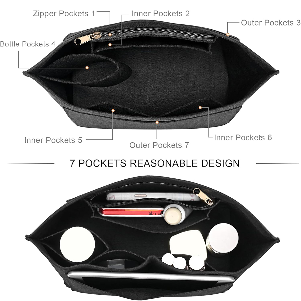 Felt Purse Organizer Insert fo - Backpack Insert Organizer avis et prix