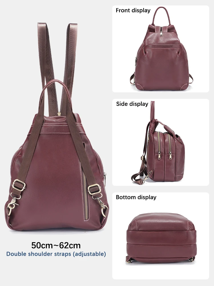 Zency Genuine Leather Women's  - Travel Backpack Anti Theft avis et prix