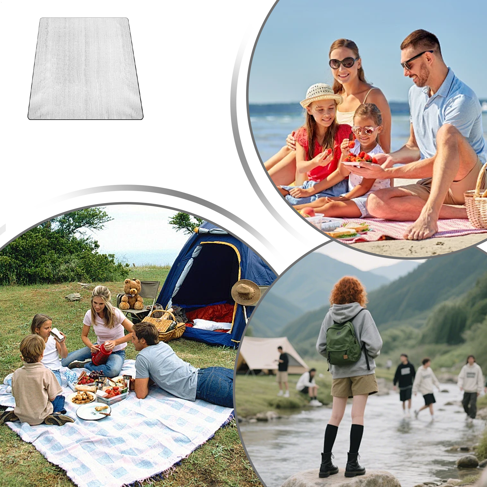 Sleeping Mat Camping 6.5x6.5ft - Hiking Backpack Waterproof avis et prix