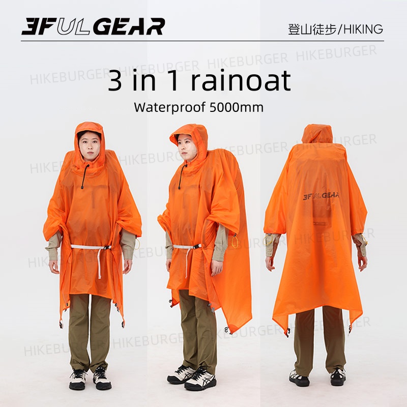 3F UL GEAR 3 in1 Rain Poncho O - Rain Cover Backpack avis et prix