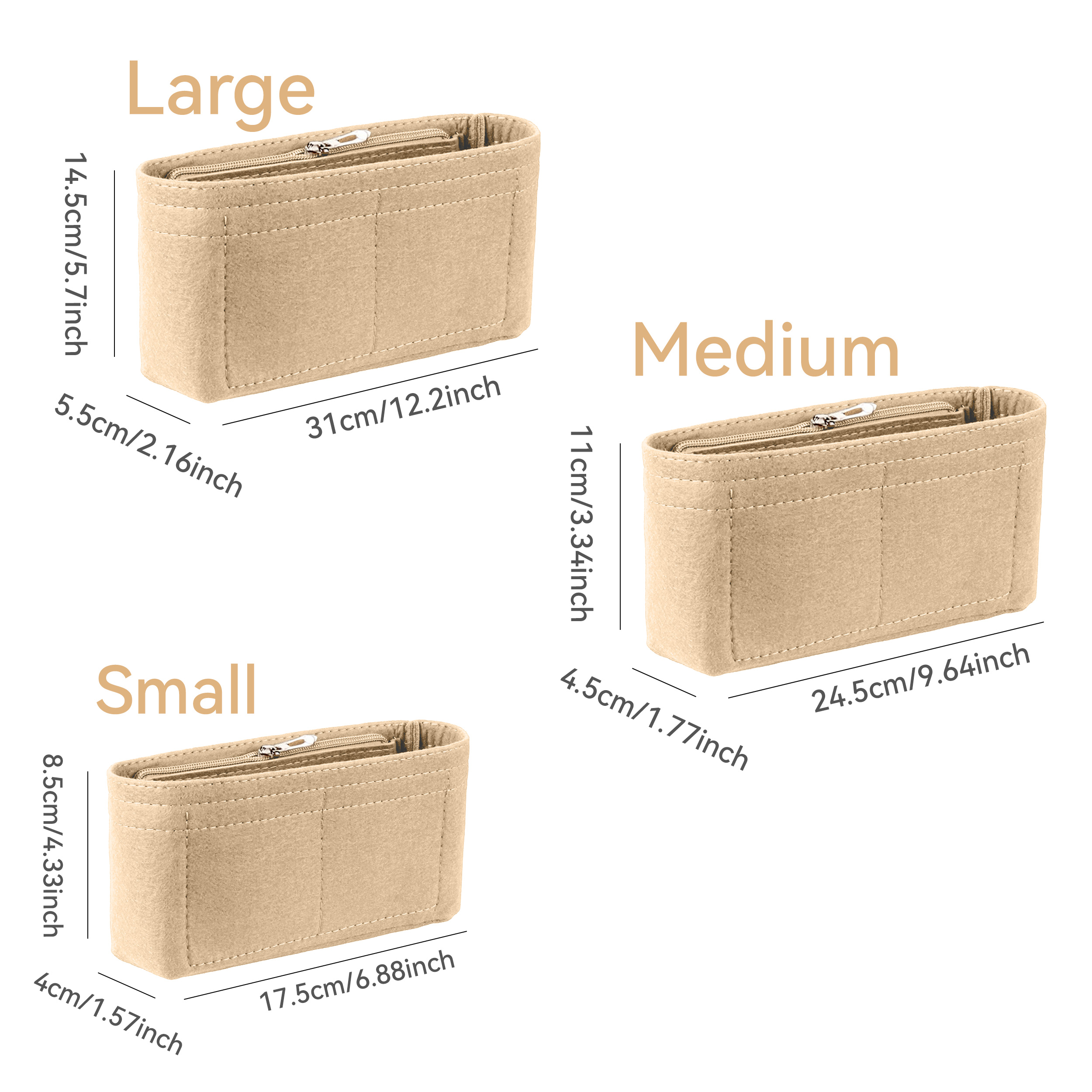 Felt Insert Bag Organizer, Mak - Backpack Insert Organizer avis et prix