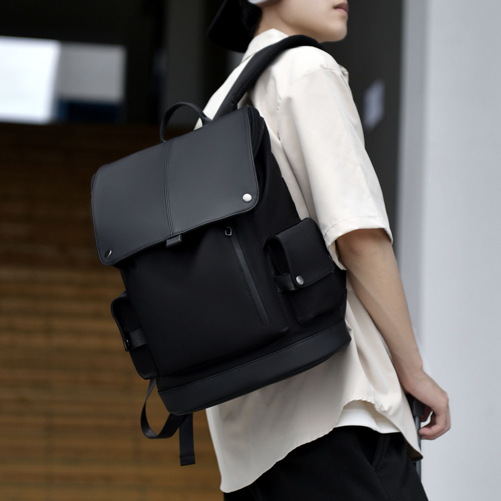 15.6in Laptop Backpack Oxford  - Hiking Backpack Waterproof avis et prix
