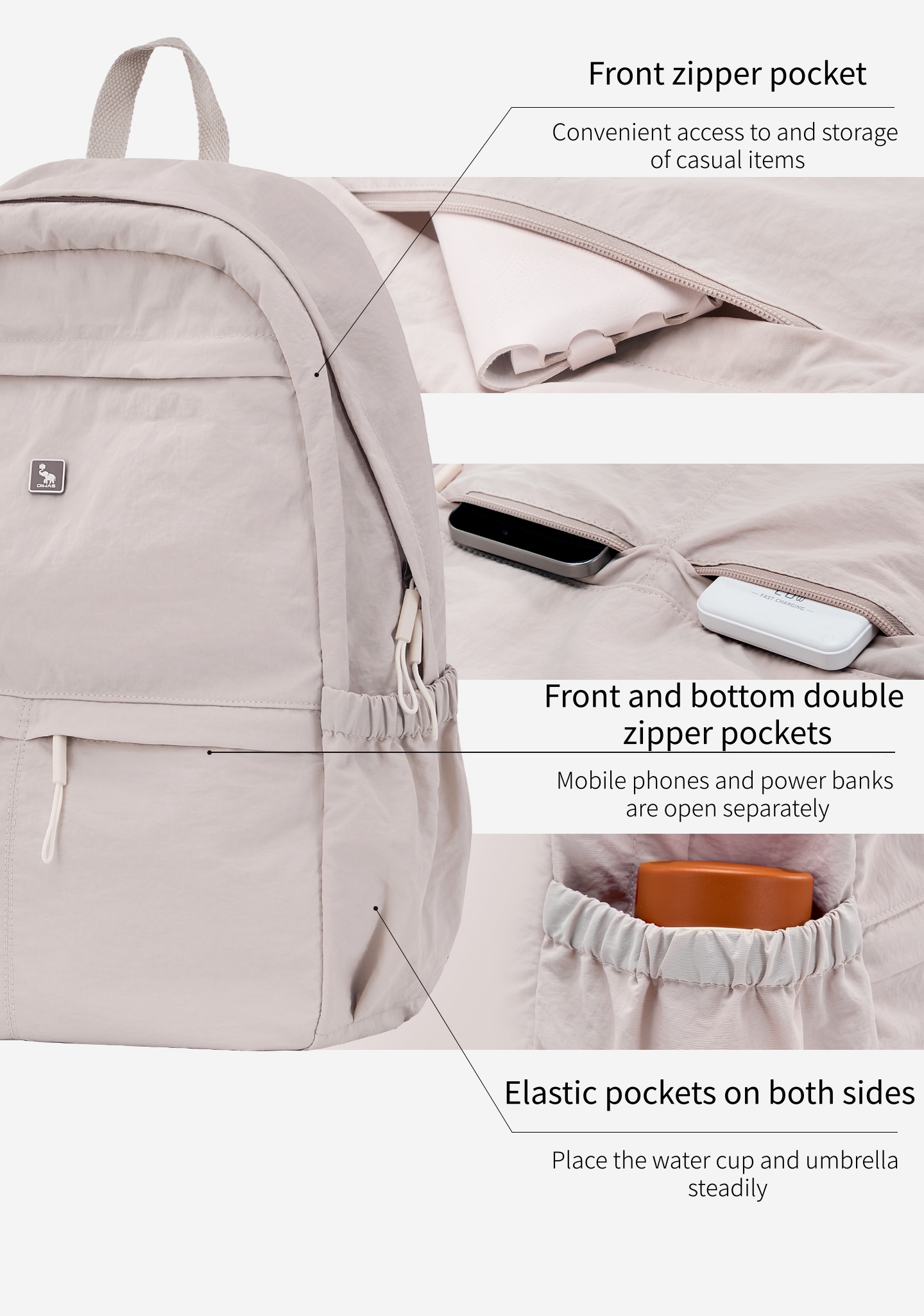 OIWAS Ultra Lightweight and St - Canvas Backpack Casual avis et prix