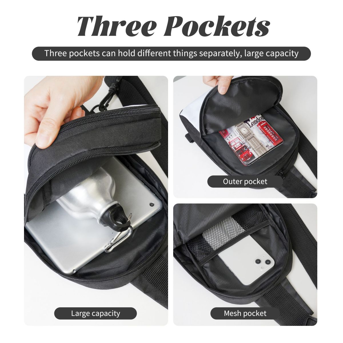 Poker Hands Chest Bag Crossbod - Sling Backpack Shoulder avis et prix
