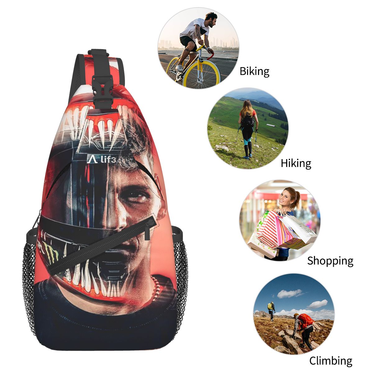Fabio Quartararo El Diablo Mot - Sling Backpack Shoulder avis et prix